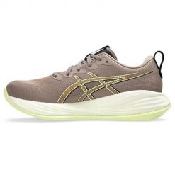 Buty do biegania męskie Asics Gel Cumulus 27. Brązowe obuwie do biegania damskie Asics. Za 889.99 zł.