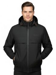Geographical Norway Kurtka przejściowa "Batego" w kolorze czarnym rozmiar: XXL. Czarne kurtki męskie Geographical Norway, xxl, bez wzorów, bez kaptura. Za 159.59 zł.