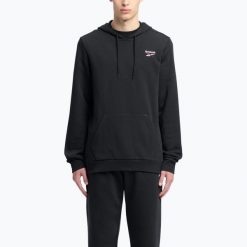 Bluza męska Reebok Identity Small Logo Hoodie. Czarne bluzy bez kaptura męskie Reebok, m. Za 219.99 zł.