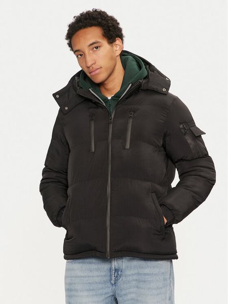 Brave Soul Kurtka zimowa MJK-BROCKHALLCRI Czarny Regular Fit. Czarne kurtki męskie Brave Soul, na zimę, m, bez wzorów, z syntetyku, bez kaptura. Za 359.99 zł.