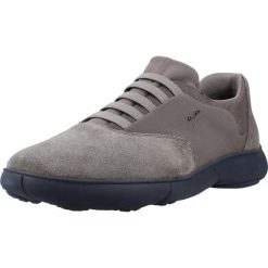 Buty GEOX U46G6E 02211 Szary. Szare buty trekkingowe męskie Geox, ze skóry, bez zapięcia, na fitness i siłownię. Za 372.99 zł.