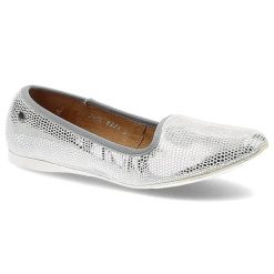 Srebrne Baleriny Maciejka Wygodne Buty Damskie. Szare baleriny damskie Maciejka, bez wzorów, z nubiku, bez obcasa, na obcasie. Za 159.00 zł.