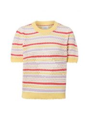 Nümph Sweter z krótkim rękawem - NUNancy Kobiety Bawełna (100%) żółty, XXL. Żółte swetry klasyczne damskie Nümph, na lato, xxl, z bawełny, bez kołnierzyka. Za 139.95 zł.