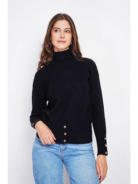 ASSUILI Golf w kolorze czarnym rozmiar: 38. Czarne golfy damskie Assuili, bez wzorów, bez ramiączek. Za 104.99 zł.