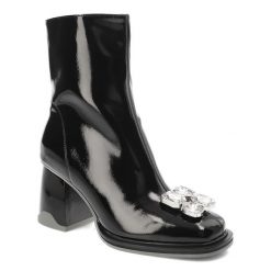 Czarne Botki S.Barski Eleganckie Obuwie Damskie Z Broszką. Czarne broszki damskie S.BARSKI. Za 249.00 zł.
