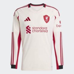 Koszulka z długim rękawem Liverpool FC 25/26 Away. Białe koszulki męskie z długim rękawem Adidas, m, z materiału. Za 479.00 zł.
