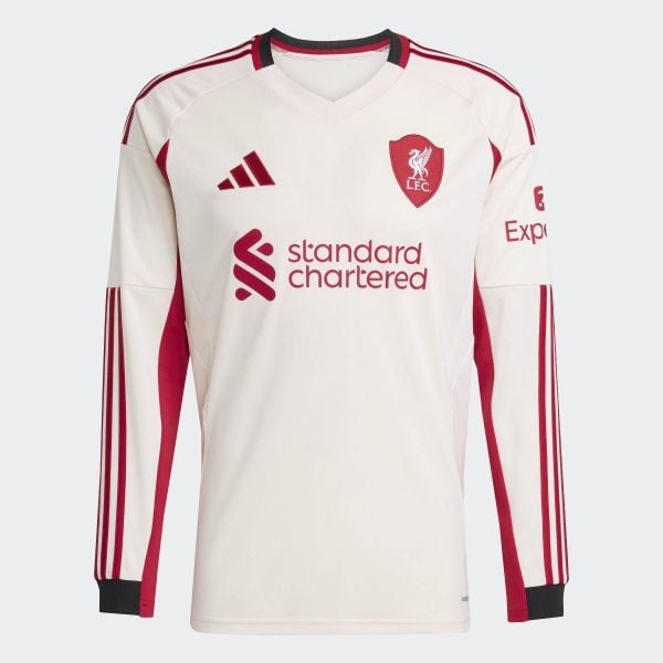 Koszulka z długim rękawem Liverpool FC 25/26 Away. Białe koszulki męskie z długim rękawem Adidas, m, z materiału. Za 479.00 zł.