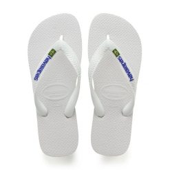 Klapki Havaianas Model 4110850 Kolor Biały. Białe klapki i japonki męskie Havaianas, z gumy. Za 126.70 zł.