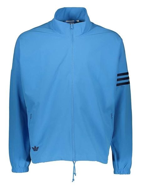 Adidas Kurtka przeciwwiatrowa w kolorze niebieskim rozmiar: M. Niebieskie kurtki outdoor męskie Adidas, m, bez wzorów, bez kaptura. Za 126.15 zł.