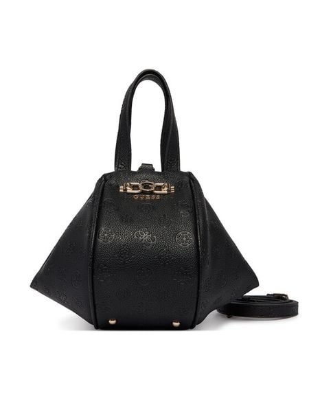 Guess Torebka Anise Mini HWPD99 16770 Czarny. Czarne torebki klasyczne damskie Guess, z aplikacjami, ze skóry, bez dodatków. Za 659.99 zł.