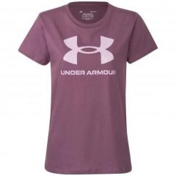 Koszulka damska Under Armour Sportstyle Graphic. Białe bluzki damskie Under Armour, xl, z bawełny, bez kołnierzyka, bez ramiączek. Za 198.00 zł.