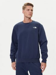 The North Face Bluza Essential NF0A89ET Granatowy Regular Fit. Niebieskie bluzy bez kaptura męskie The North Face, m, z syntetyku. Za 219.99 zł.