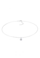 Elli Damski choker pasjans wenecki z kryształem ze srebra próby 925 Sterling Silver Naszyjniki 1 ct. Szare naszyjniki damskie Elli, srebrne. Za 208.99 zł.