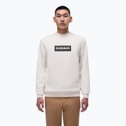 Bluza męska Napapijri B-Box Logo C. Białe bluzy bez kaptura męskie Napapijri, m. Za 279.99 zł.