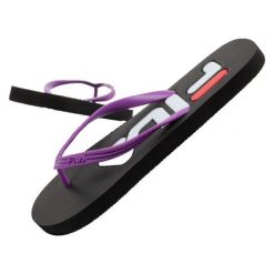 Japonki Fila Troy Slipper W FFW0005.83242 czarne. Czarne klapki damskie bez wzorów, z materiału, bez obcasa. Za 110.01 zł.