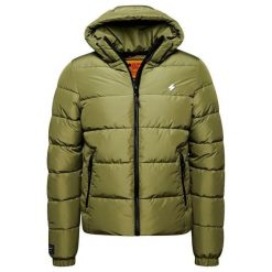 Kurtka z kapturem Superdry Sports. Zielone kurtki męskie Superdry., s, z aplikacjami, z materiału, klasyczne, z kapturem. Za 450.20 zł.