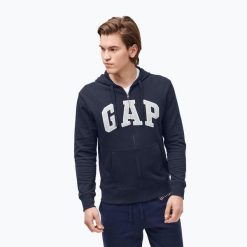 Bluza męska GAP XLS FT Arch FZ HD. Niebieskie bluzy bez kaptura męskie GAP, m. Za 159.99 zł.