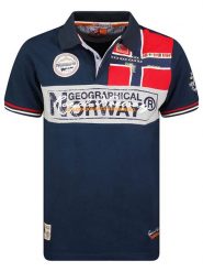 Geographical Norway Koszulka polo "Kidney" w kolorze granatowym rozmiar: S. Niebieskie koszulki polo męskie Geographical Norway, s, bez wzorów, z bawełny, bez ramiączek. Za 83.42 zł.