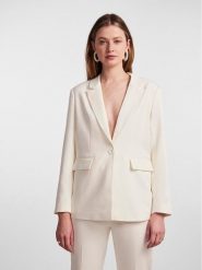 YAS Marynarka 26028353 Biały Regular Fit. Białe marynarki i żakiety damskie YAS, m, bez wzorów, z syntetyku. Za 199.99 zł.