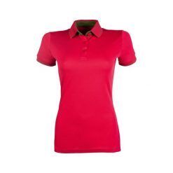 Dziewczęca jeździecka koszulka polo HKM Classico. Czerwone koszulki dziewczęce HKM, m, bez wzorów, bez ramiączek. Za 169.00 zł.