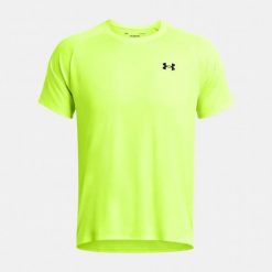 Koszulka Męska T-Shirt Under Armour Sportowa Treningowa. Żółte t-shirty męskie Under Armour, m, bez wzorów, bez kołnierzyka. Za 159.99 zł.