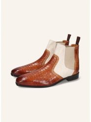 MELVIN & HAMILTON Skórzane sztyblety "Lewis 26" w kolorze jasnobrązowo-kremowym rozmiar: 43. Brązowe sztyblety męskie MELVIN & HAMILTON, bez zapięcia. Za 477.49 zł.