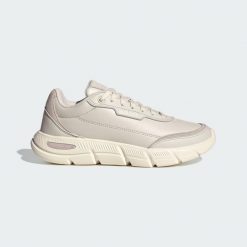 BUTY CLOUDFOAM FLEX SMART CASUAL. Białe buty sportowe na co dzień damskie Adidas, bez wzorów, z materiału. Za 299.00 zł.