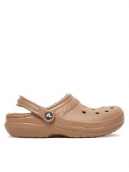 Crocs Klapki Classic Lined Clog 203591 Brązowy. Brązowe klapki i japonki męskie Crocs, z tworzywa sztucznego. Za 219.99 zł.