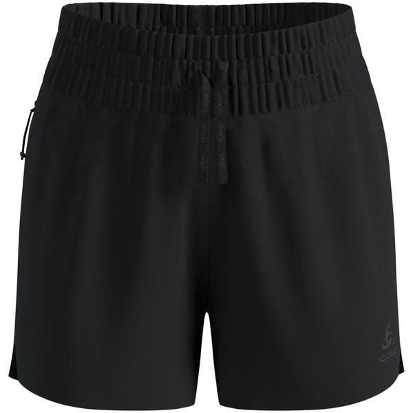 Spodenki damskie Odlo Short ZEROWEIGHT 4 INCH. Czarne szorty damskie Odlo, bez wzorów, z elastanu. Za 239.99 zł.