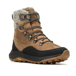Śniegowce damskie Merrell Siren 4 Thermo Mid Zip WP. Brązowe obuwie trekkingowe damskie MERRELL, na zimę. Za 719.99 zł.