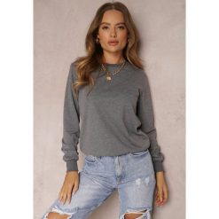 Ciemnoszara Bluza Sofaris. Szare bluzy bez kaptura damskie Renee, l, z bawełny. Za 24.99 zł.