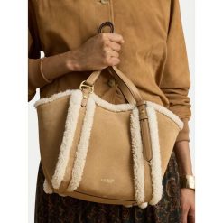 Torebka LAUREN RALPH LAUREN. Brązowe torebki klasyczne damskie Lauren Ralph Lauren, bez wzorów, bez dodatków. Za 1,599.00 zł.