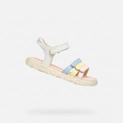 Sandały GEOX 161547 Biały. Białe obuwie trekkingowe damskie Geox. Za 239.50 zł.