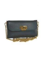 Florence Bags Skórzana torebka w kolorze czarnym - 22 x 13 x 3 cm rozmiar: onesize. Czarne torebki klasyczne damskie Florence Bags, bez wzorów, z materiału, bez dodatków. Za 166.10 zł.