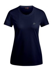 Maier Sports Koszulka funkcyjna "Waltraud" w kolorze granatowym rozmiar: 38. Niebieskie bluzki sportowe damskie Maier Sports, bez wzorów, z materiału, bez ramiączek. Za 66.00 zł.