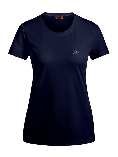 Maier Sports Koszulka funkcyjna "Waltraud" w kolorze granatowym rozmiar: 38. Niebieskie bluzki sportowe damskie Maier Sports, bez wzorów, z materiału, bez ramiączek. Za 66.00 zł.
