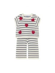 Mayoral Komplet t-shirt i spodnie materiałowe 1516 Écru Regular Fit. Białe koszulki dziewczęce Mayoral, z bawełny. Za 157.99 zł.