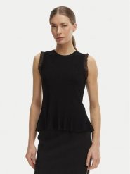 Rinascimento Top CFM0012241003 Czarny Slim Fit. Czarne topy sportowe damskie RINASCIMENTO, l, bez wzorów, z syntetyku, bez ramiączek. Za 279.99 zł.