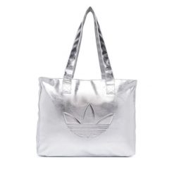 Torebka adidas. Szare shopper bag damskie Adidas, bez wzorów, bez dodatków. Za 239.99 zł.