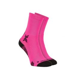 Skarpety X-Socks Run Perform Crew Pink. Czerwone skarpetki damskie X-Socks, bez wzorów. W wyprzedaży za 78.00 zł.