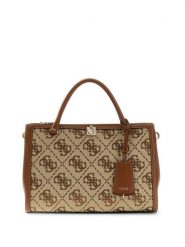 Guess Torebka 182664 Brązowy. Brązowe listonoszki damskie Guess, z aplikacjami, bez dodatków. Za 674.99 zł.