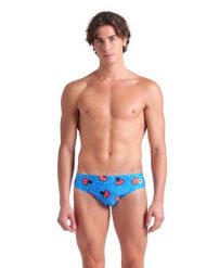 Kąpielówki Męskie Arena mushrooms Swim Briefs. Niebieskie kąpielówki męskie Arena, m, bez wzorów, z materiału, do pływania. Za 161.98 zł.