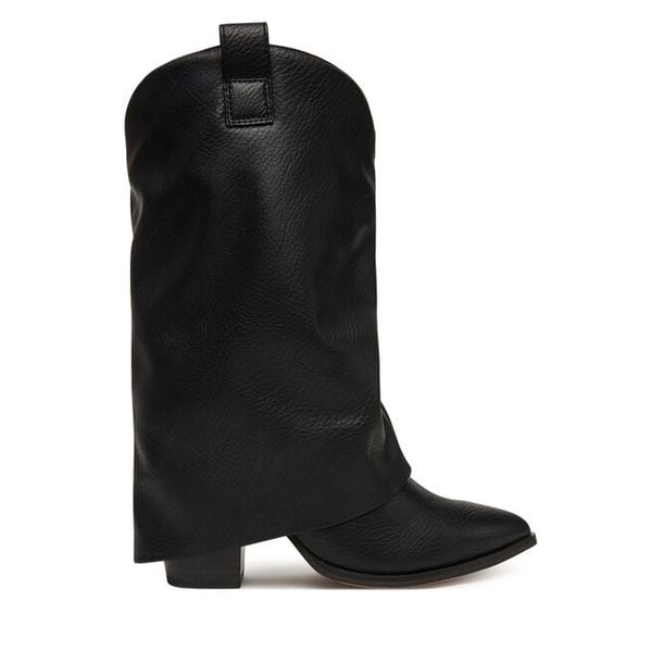 Botki Call It Spring. Czarne botki damskie Call It Spring, bez obcasa, na słupku, bez zapięcia. Za 299.99 zł.