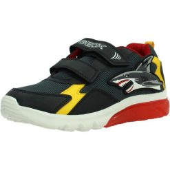 Buty GEOX J CIBERDRON BOY Czarny. Czarne buty fitness męskie Geox, na fitness i siłownię. Za 233.99 zł.