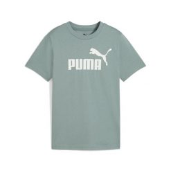 Młodzieżowa koszulka ESS z logo No. 1 PUMA Green Moon. Zielona t-shirty damskie Puma, m, bez wzorów, z gumy, bez kołnierzyka. W wyprzedaży za 94.70 zł.