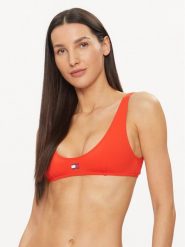 Tommy Hilfiger Góra od bikini UW0UW05098 Czerwony. Czerwone bikini damskie Tommy Hilfiger, bez wzorów. Za 219.99 zł.