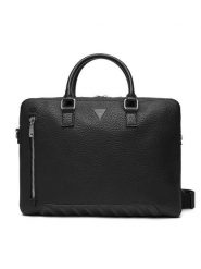 Guess Torba na laptopa HMTOLG P5447 Czarny. Czarne torby na laptopa damskie Guess, z aplikacjami, ze skóry. Za 449.99 zł.