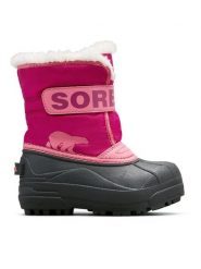 Sorel Śniegowce Snow Commander™ 2114101652 Różowy. Czerwone kozaki dziewczęce Sorel, z materiału. Za 239.99 zł.