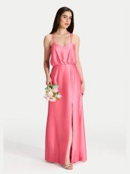 Swing Sukienka wieczorowa 5AI20900 Różowy Regular Fit. Czerwone sukienki damskie Swing, bez wzorów, z syntetyku, wizytowe, bez kołnierzyka, bez ramiączek. Za 579.99 zł.