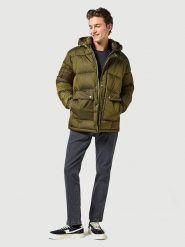 Wrangler Parka w kolorze khaki rozmiar: M. Brązowe parki męskie Wrangler, m, bez wzorów. Za 262.29 zł.